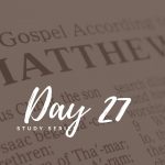 Matthew – Day 27 – The Prisoner